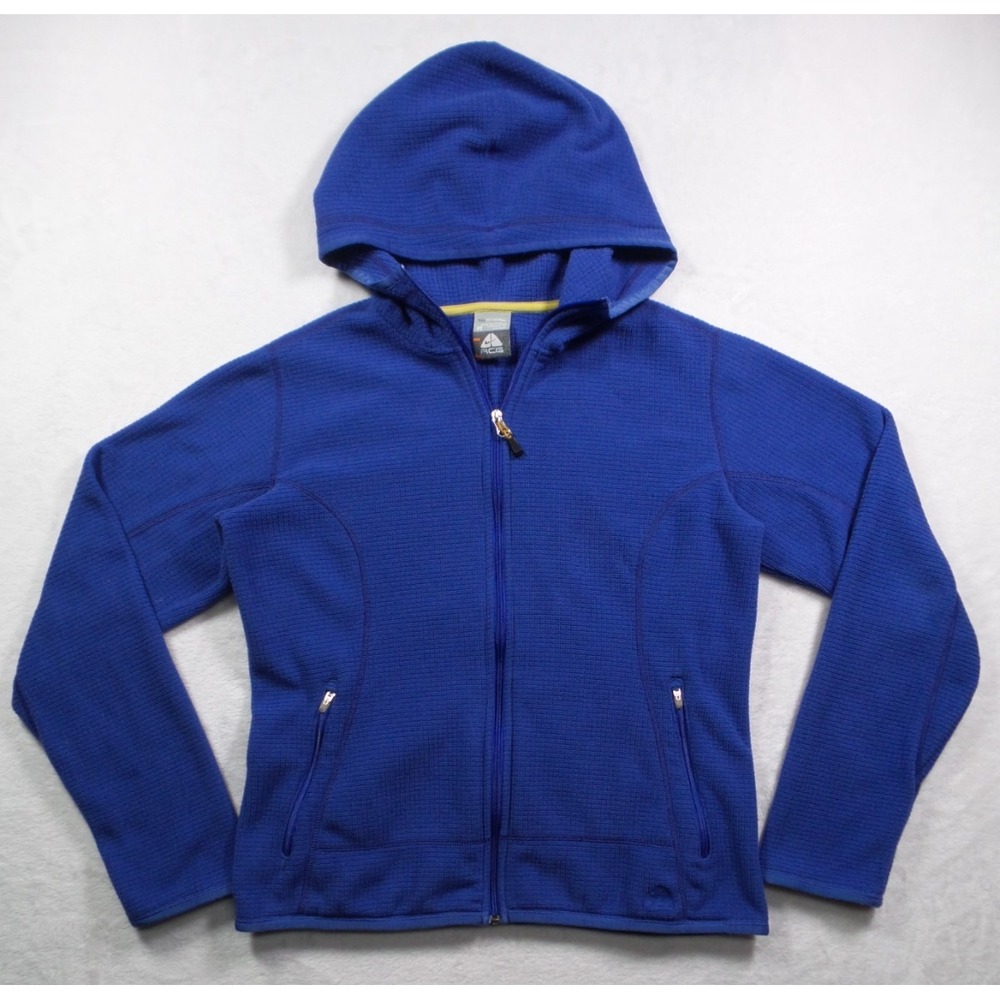Vintage Nike ACG Jacket Womens‎ Size Medium Blue Full Zip Therma Fit Hooded